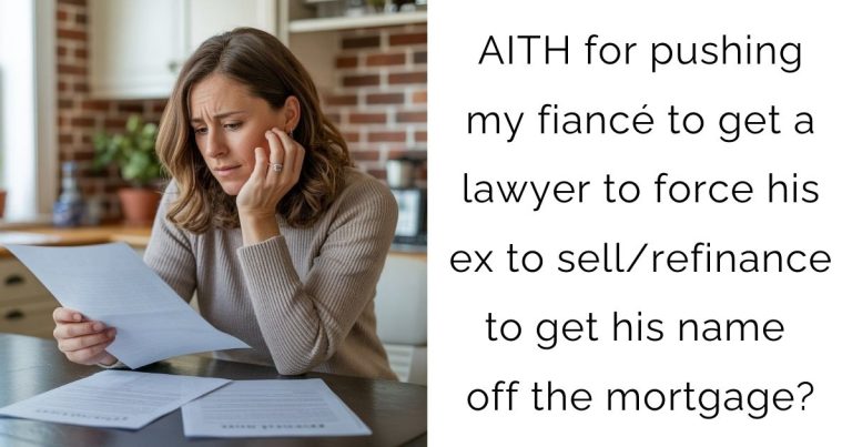 AITH for pushing my fiancé to get a lawyer to force his ex to sell/refinance to get his name off the mortgage?
