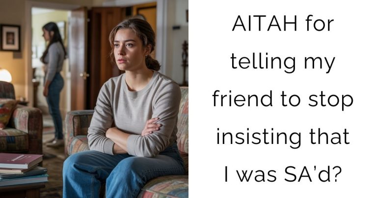 AITAH for telling my friend to stop insisting that I was SA’d?