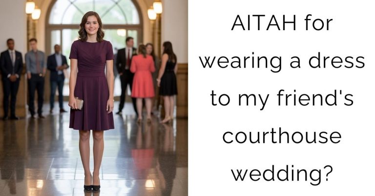 AITAH for wearing a dress to my friend’s courthouse wedding?
