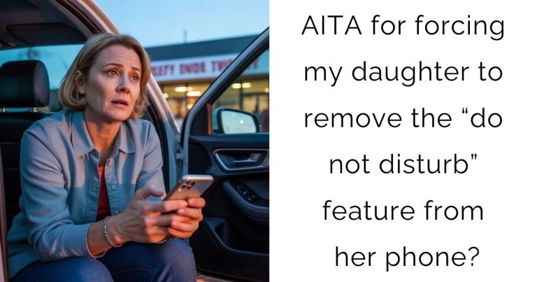 AITA for forcing my daughter to remove the “do not disturb” feature from her phone?