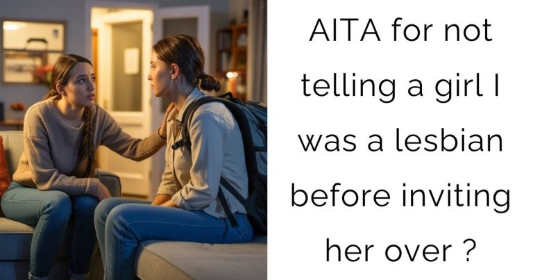 AITA for not telling a girl I was a lesbian before inviting her over?