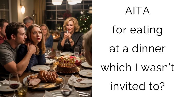 AITA for eating at a dinner which I wasn’t invited to?