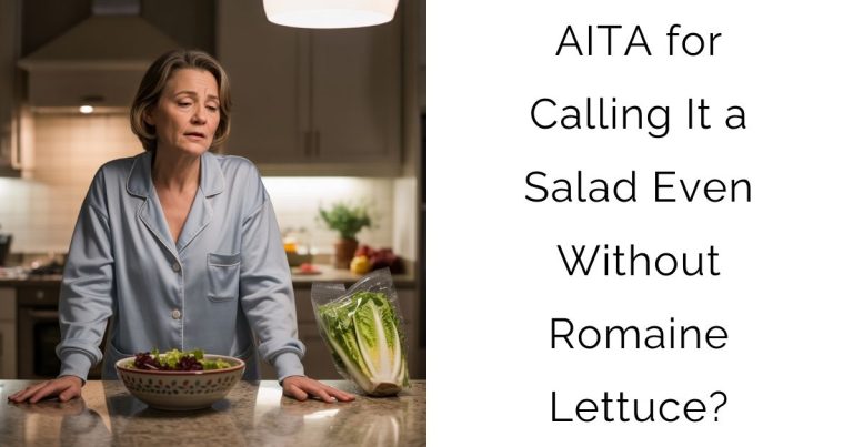 AITA for Calling It a Salad Even Without Romaine Lettuce?