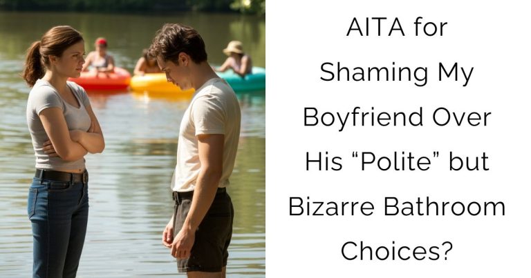 AITA for Shaming My Boyfriend Over His “Polite” but Bizarre Bathroom Choices?