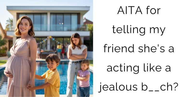 AITA for telling my friend she’s a acting like a jealous b__ch?