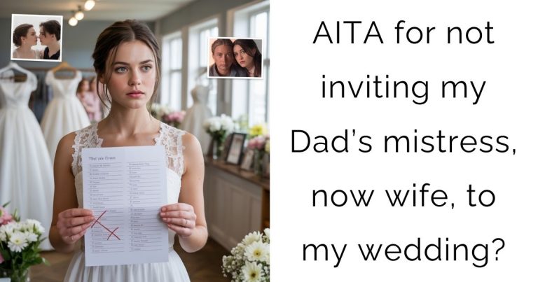 AITA for not inviting my Dad’s mistress, now wife, to my wedding?