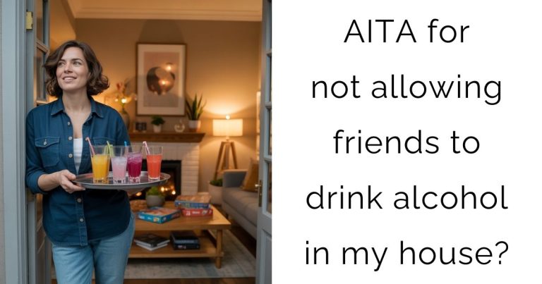 AITA for not allowing friends to drink alcohol in my house?