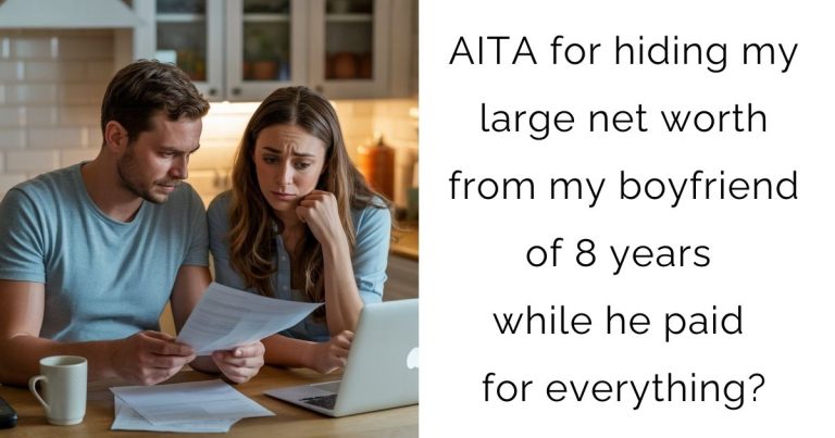AITA for hiding my large net worth from my boyfriend of 8 years while he paid for everything?