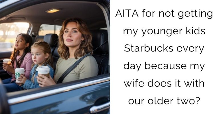 AITA for not getting my younger kids Starbucks every day because my wife does it with our older two?