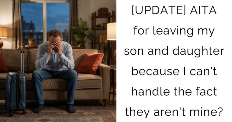 [UPDATE] AITA for leaving my son and daughter because I can’t handle the fact they aren’t mine?