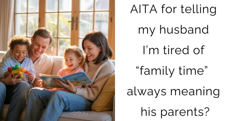 AITA for telling my husband I’m tired of “family time” always meaning his parents?