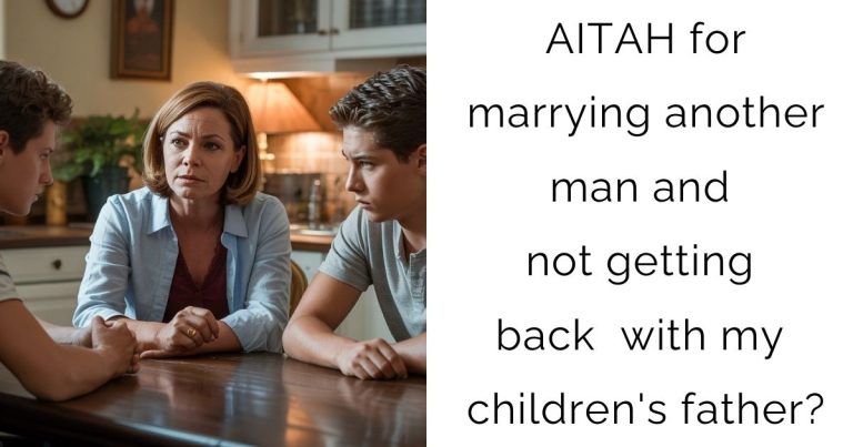 AITAH for marrying another man and not getting back with my children’s father?