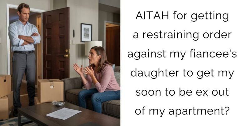 AITAH for getting a restraining order against my fiancee’s daughter to get my soon to be ex out of my apartment?
