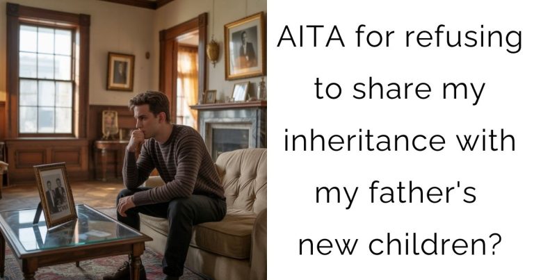 AITA for refusing to share my inheritance with my father’s new children?
