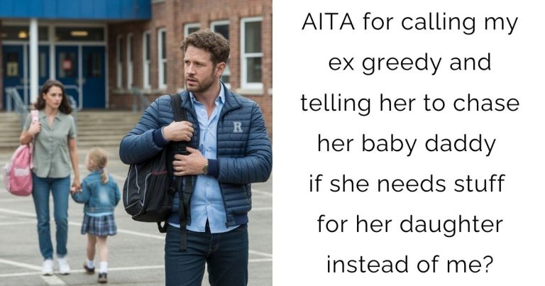 AITA for calling my ex greedy and telling her to chase her baby daddy if she needs stuff for her daughter instead of me?