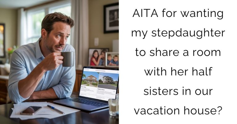 AITA for wanting my stepdaughter to share a room with her half sisters in our vacation house?