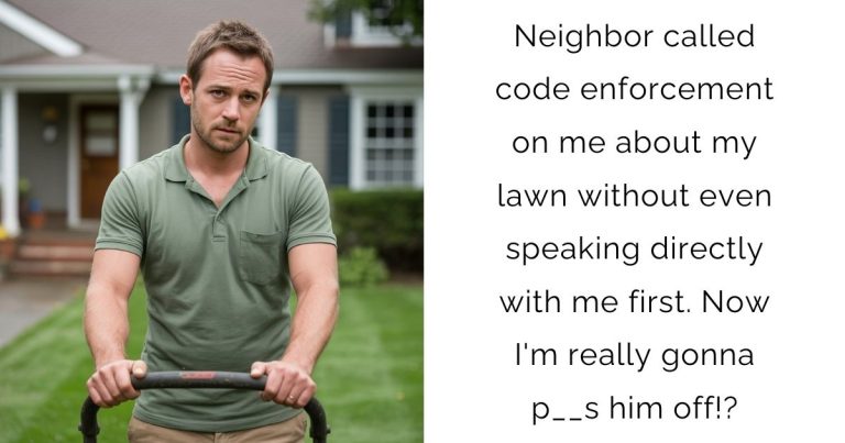 Neighbor called code enforcement on me about my lawn without even speaking directly with me first. Now I’m really gonna p__s him off!?