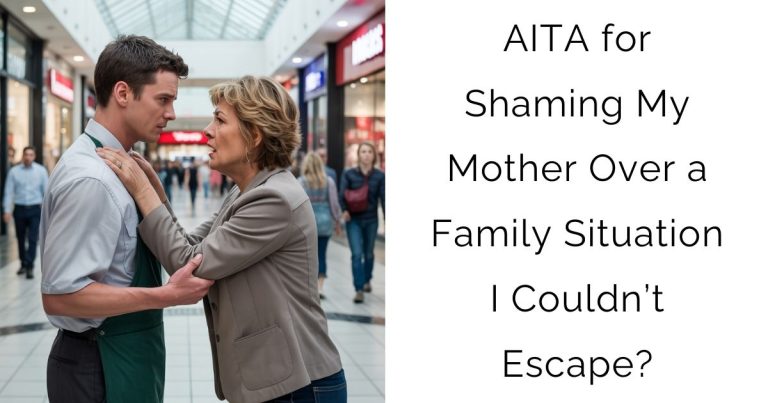 AITA for Shaming My Mother Over a Family Situation I Couldn’t Escape?