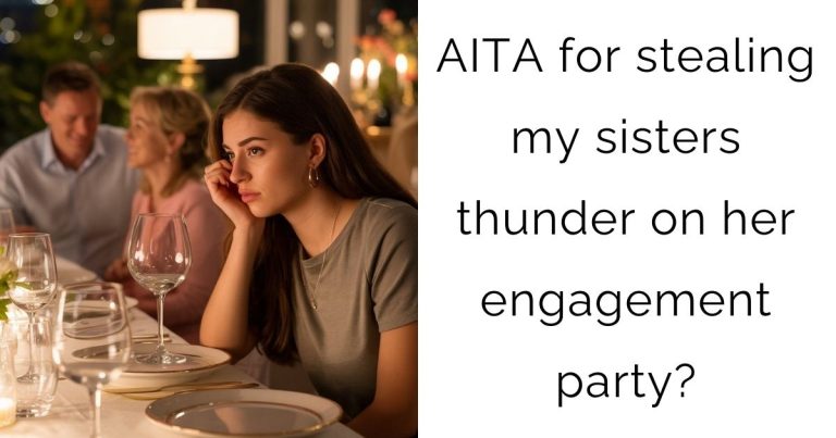 AITA for stealing my sisters thunder on her engagement party?