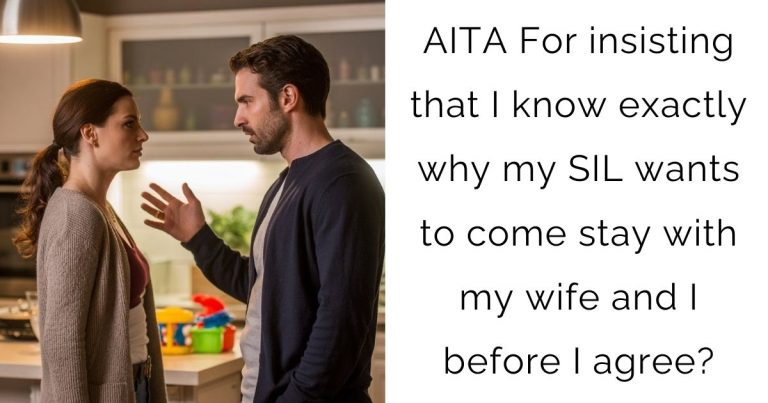 AITA For insisting that I know exactly why my SIL wants to come stay with my wife and I before I agree?