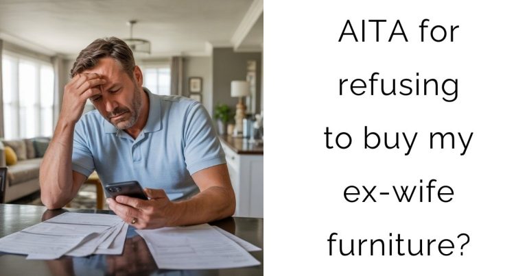 AITA for refusing to buy my ex-wife furniture?