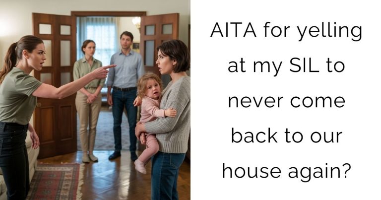AITA for yelling at my SIL to never come back to our house again?