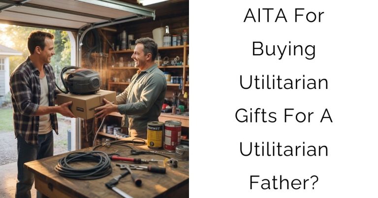 AITA For Buying Utilitarian Gifts For A Utilitarian Father?