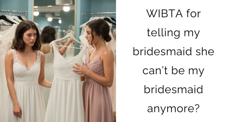 WIBTA for telling my bridesmaid she can’t be my bridesmaid anymore?