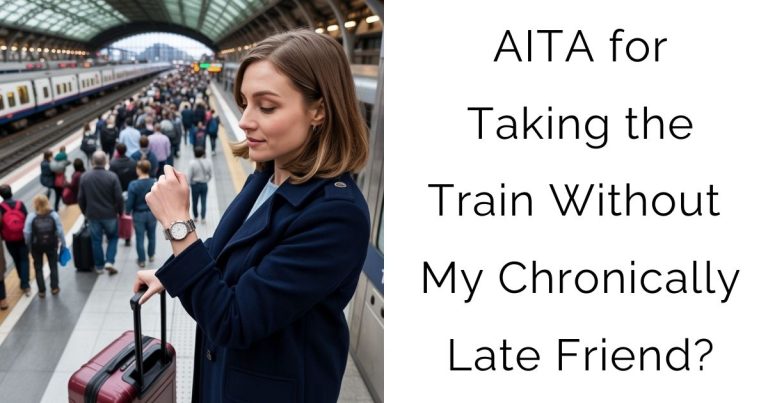 AITA for Taking the Train Without My Chronically Late Friend?
