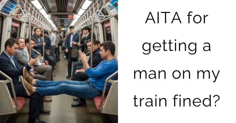 AITA for getting a man on my train fined?
