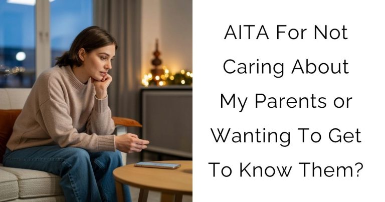 AITA For Not Caring About My Parents or Wanting To Get To Know Them?