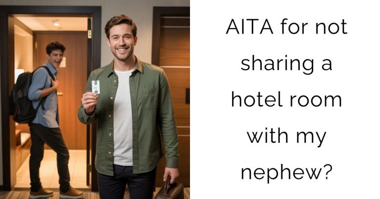 AITA for not sharing a hotel room with my nephew?