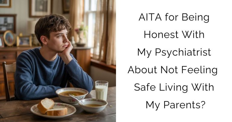 AITA for Being Honest With My Psychiatrist About Not Feeling Safe Living With My Parents?
