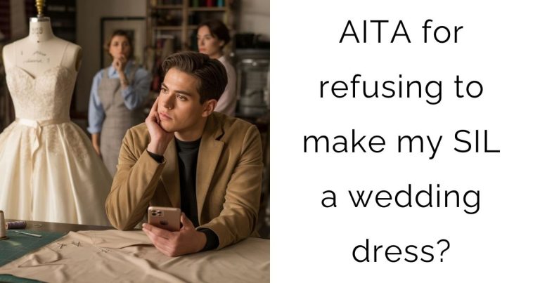 AITA for refusing to make my SIL a wedding dress?