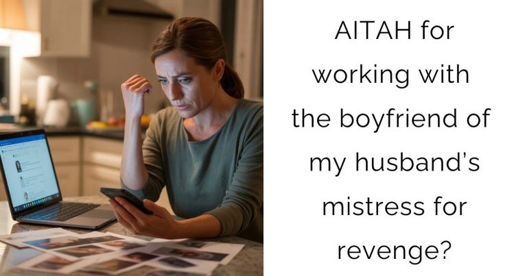 AITAH for working with the boyfriend of my husband’s mistress for revenge?