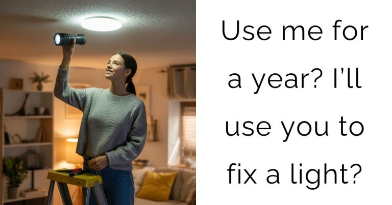 Use me for a year? I’ll use you to fix a light.