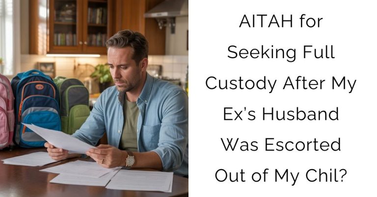 AITAH for Seeking Full Custody After My Ex’s Husband Was Escorted Out of My Chil?