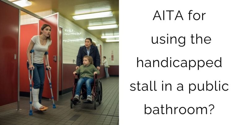 AITA for using the handicapped stall in a public bathroom?