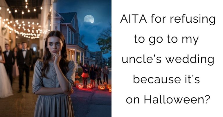AITA for refusing to go to my uncle’s wedding because it’s on Halloween?