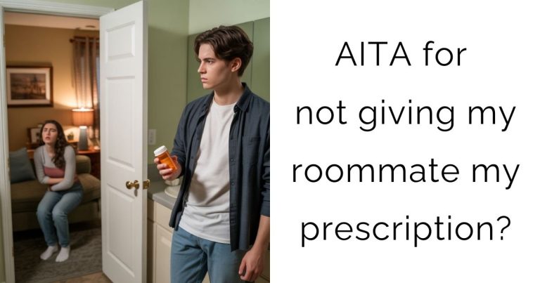 AITA for not giving my roommate my prescription?