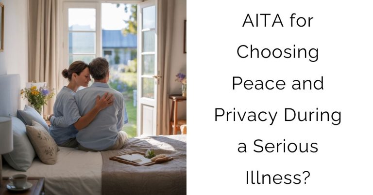 AITA for Choosing Peace and Privacy During a Serious Illness?