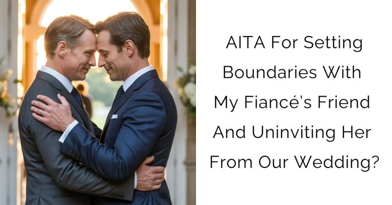 AITA For Setting Boundaries With My Fiancé’s Friend And Uninviting Her From Our Wedding?