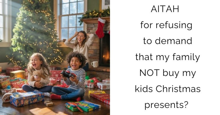 AITAH for refusing to demand that my family NOT buy my kids Christmas presents?