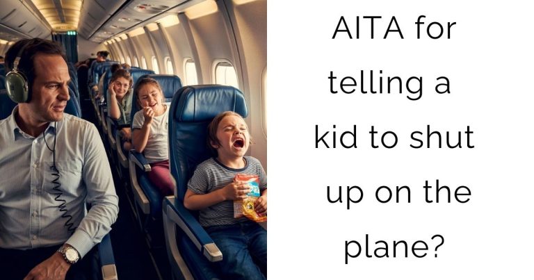 AITA for telling a kid to shut up on the plane?