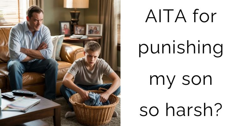AITA for punishing my son so harsh?