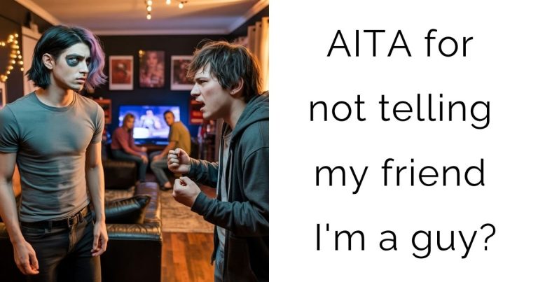 AITA for not telling my friend I’m a guy?