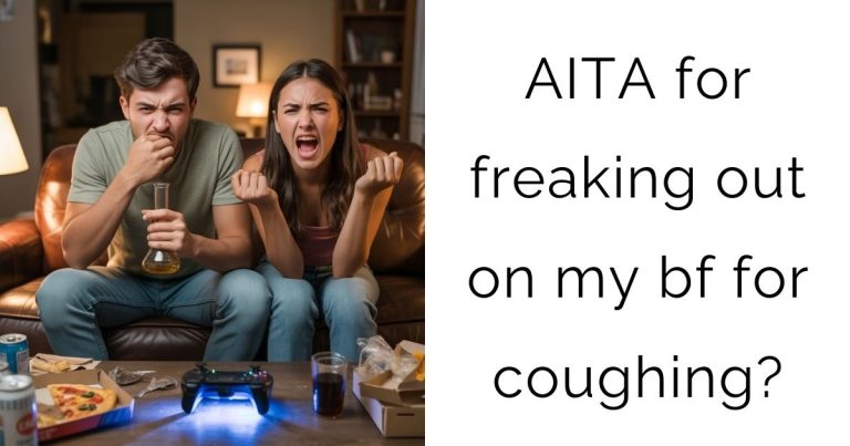 AITA for freaking out on my bf for coughing?