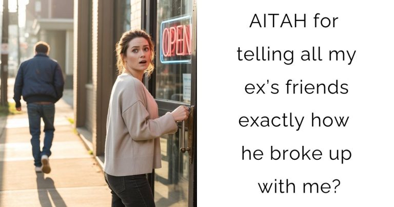 AITAH for telling all my ex’s friends exactly how he broke up with me?
