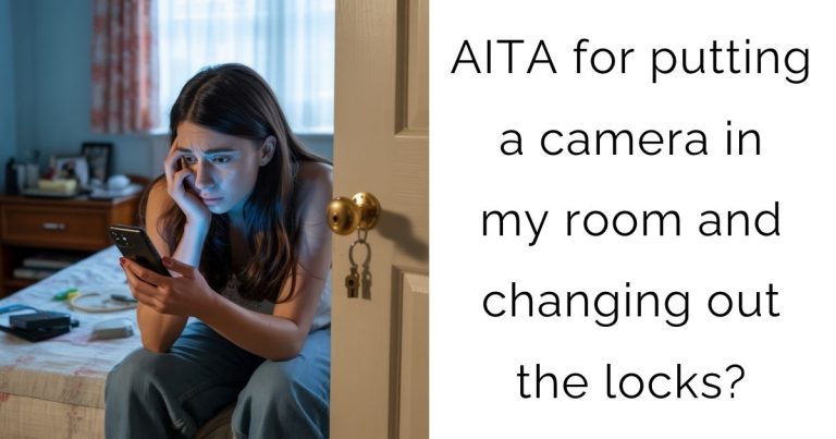 AITA for putting a camera in my room and changing out the locks?