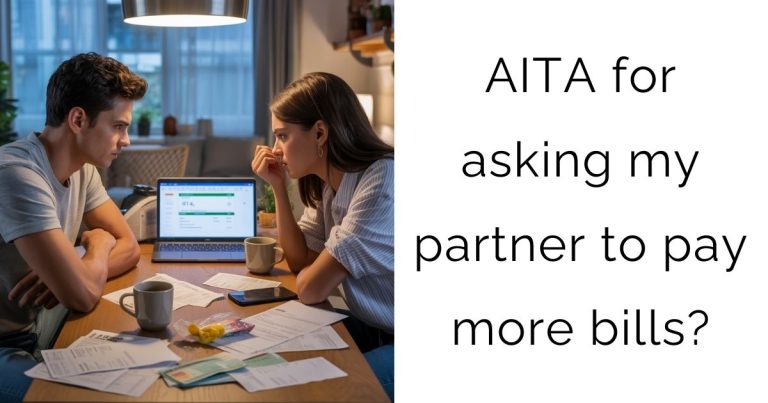 AITA for asking my partner to pay more bills?